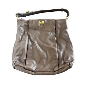 Coach Madison Isabelle Leather Satchel Brown